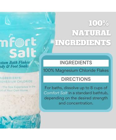 Comfort Salt Magnesium Bath Flakes - 4lb Bag for Relaxation, Recovery & Wellness - Buy Online on GoSupps.com