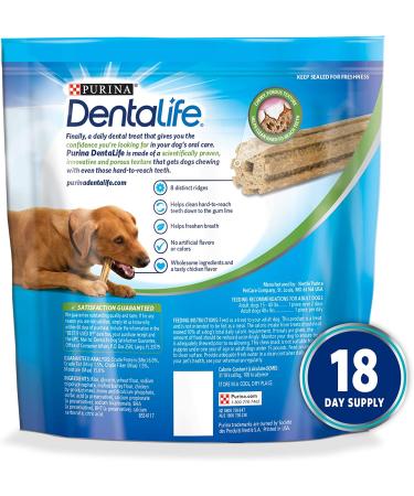 Purina DentaLife Large Breed Dog Chew Treats - 18 Oral Care Treats - Buy Online on GoSupps.com