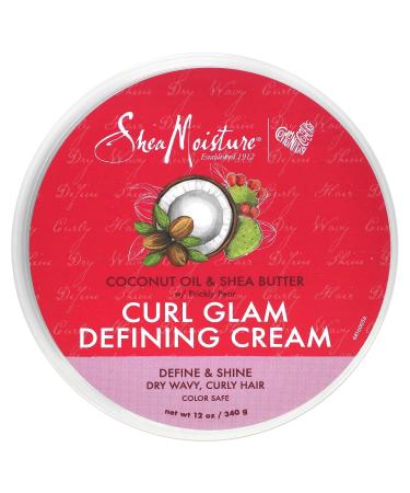 Shea Moisture Curl Glam Defining Cream - Coconut Oil & Shea Butter with Prickly Pear - 12 oz | International Shipping Available - Buy Online on GoSupps.com
