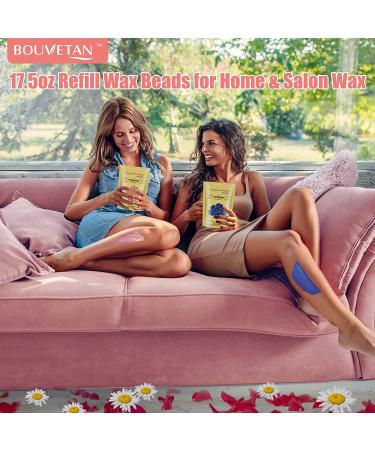 Wax Beads 16.5oz for Hair Removal - Sensitive Skin Hard Wax Beans for Bikini, Brazilian, Face, Armpit, Legs, Chest - Painless Hair Removal (5Pink) - Buy Online on GoSupps.com