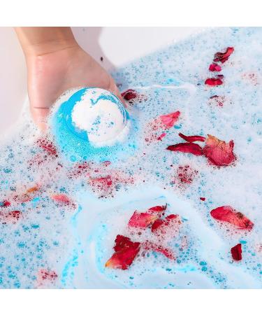 Handmade Bath Bombs Gift Set - Fizzy Bath Salt Bombs Bubble Spa Kit (60g x 6) - Buy Online on GoSupps.com