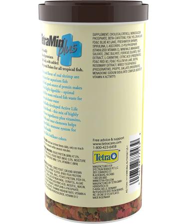 TetraMin Plus Tropical Flakes 7.06 oz - Nutritionally Balanced Fish Food with Shrimp - Buy Online on GoSupps.com