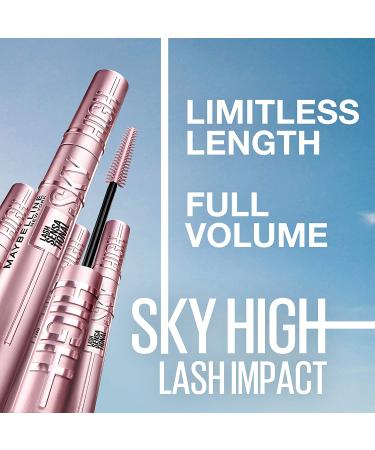 Maybelline Sky High Washable Mascara - Volumizing, Lengthening, Defining & Curling - Blackest Black 0.24 fl. oz - Buy Online on GoSupps.com