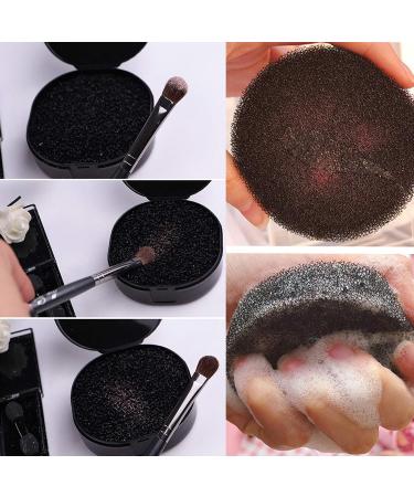 RONRONS 10-Piece Makeup Brush Cleaner Sponge Set | Quick Color Removal for Eye Shadow & Blush | Travel-Friendly Cleaning Replacement Sponges - Buy Online on GoSupps.com