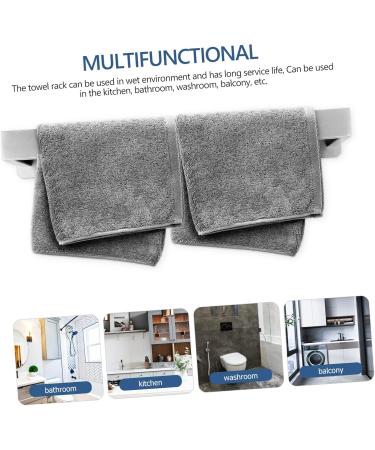 ABOOFAN Towel Rack Shower Door Wall Mounted Hooks Bathroom Furniture Self Adhesive Towel Bar Set No Punching - Buy Online on GoSupps.com