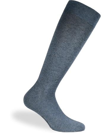 Silverline Compression Travel Socks for Men & Women - Supportive Knee Socks for Airplane - Size 38-40 - Blue - Buy Online on GoSupps.com