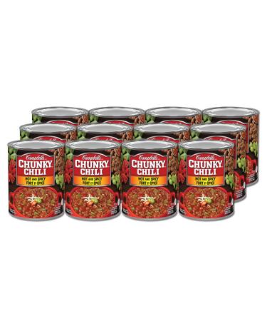 Campbell's Chunky Chili Hot And Spicy 425 g 12 Count