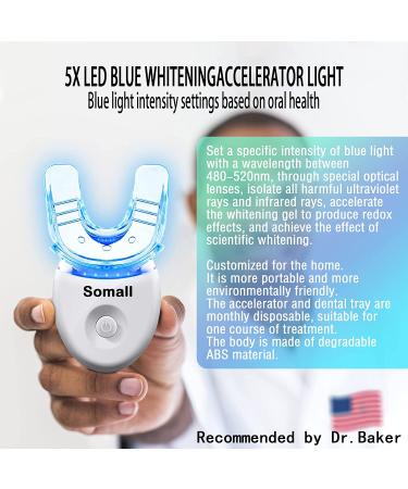 GENIUSLabs Teeth Whitening Kit with HD LED Professional Light - 3 Smart Teeth Whitening Syringes - HISMILE System - Buy Online on GoSupps.com
