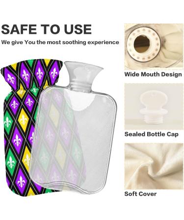 Symbolic Hot Water Bottle with Cover | 2L Pain Relief & Comfort for Headaches Hands and Feet - International Shipping Available - Buy Online on GoSupps.com