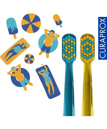 Curaprox CS 5460 Ultra Soft Manual Toothbrush - Summer 2022 Special Edition (2 Pack) | Perfect for Sensitive Gums | International Shipping Available - Buy Online on GoSupps.com