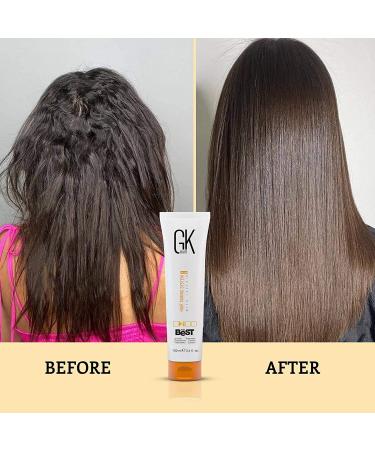 GK HAIR Global Keratin 3.4 Fl Oz Smoothing Keratin Hair Treatment - Professional Brazilian Complex for Silky Smooth, Frizz-Free Hair - Formaldehyde-Free - Buy Online on GoSupps.com