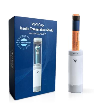 VIVI CAP Insulin Cooler Travel Case - TSA Approved - Pocket Size Diabetes Pen Cooler for Years Without Maintenance Ice Packs or Charging - for All Insulin Pen Models For ALL Pens