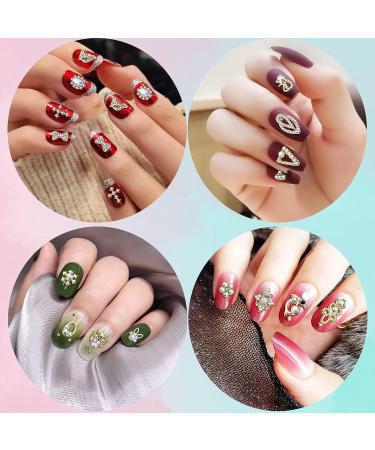 100PCS Gold Rhinestones for Nails - 3D Nail Charms for Acrylic Nails - Nail Jewels for Nail Art - Nail Gems & Stones in Gold Tone - Buy Online on GoSupps.com