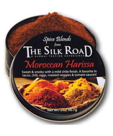Moroccan Harissa Spice Blend from The Silk Road Restaurant (2oz), No Salt | All Natural North African Seasoning | Vegan | Gluten Free Ingredients | NON-GMO | No Preservatives Moroccan Harissa 2 Ounce (Pack of 1)
