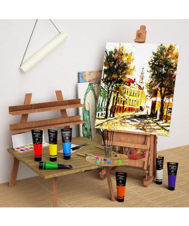 GOTIDEAL Metallic Gold Acrylic Paint 24K - 120ml Tubes - Non Toxic & Non Fading - Rich Pigments for Artists, Adults, Kids - Ideal for Canvas, Wood, Fabric, Ceramic - Craft Supplies - Buy Online on GoSupps.com