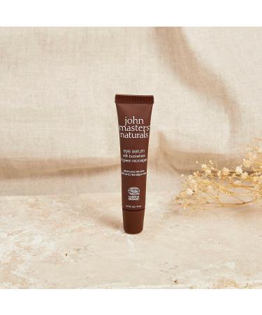 John Masters Organics Anti Aging Eye Serum for Wrinkles Fine Lines Dark Circles & Puffiness with Buckwheat & Green Microalgae 15ml Natural Vegan & Cruelty-Free - Buy Online on GoSupps.com