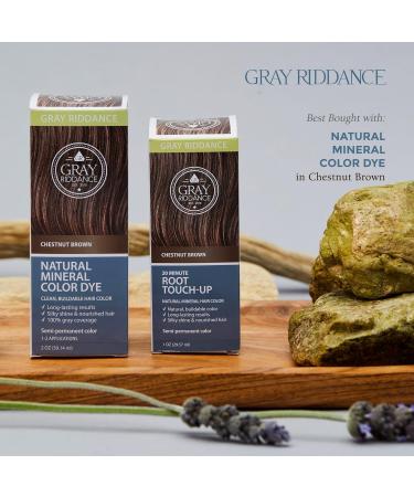 20-Minute DIY Hair Root Touch Up Spray - Vegan Ammonia-Free Chestnut Brown for Men & Women | 100% Non-Toxic Gray Coverage - Buy Online on GoSupps.com