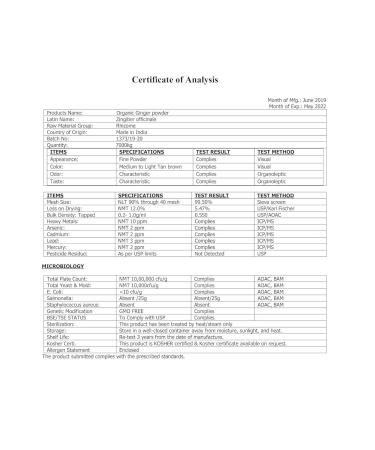 500g Organic Ginger Powder - Ground Ginger for Teas & Asian Dishes - Fruity & Spicy Flavor - Buy Online on GoSupps.com