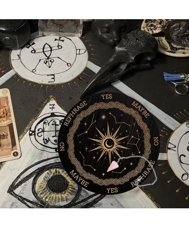 Handmade Konstellation Pendel Board - 7.8 Winging Rod Fuse Measure Metaphysical Message Board with Crystal Pendulum Necklace - Witchcraft & Wiccan Altar Supplies Style 17 - Buy Online on GoSupps.com