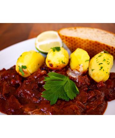 Yakeba Organic Soy Goulash Chunks | Vegan Meat Substitute | Non-GMO | 500g | Bio Quality | Perfect for Goulash & Chili sin Carne - Buy Online on GoSupps.com