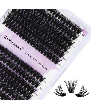 Individual eyelashes 240 PCs Individual eyelashes 60p+80p DIY cluster eyelash curl mix 12-16mm single cluster eyelashes DIY eyelash bushes for eyelash extensions at home (60p+80p-07-c-mix12-16) RR-12-16mm 60d+80d-07-c