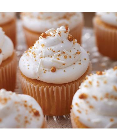 Wilton Sugar Pearls 141g Gold | Edible Cake Decorations | Baking Supplies - Buy Online on GoSupps.com