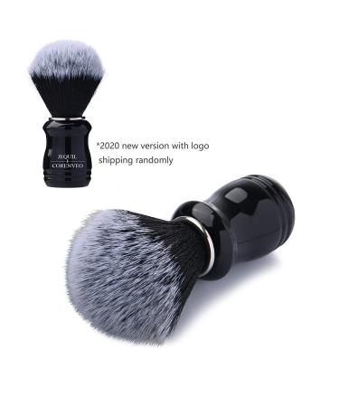 Je&Co 21mm Synthetic Shaving Brush with Resin Handle - Dense Knot - Black - Buy Online on GoSupps.com