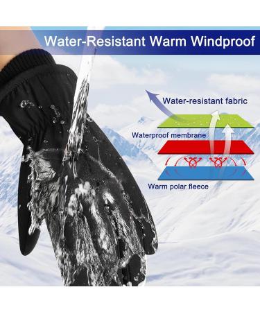 Tangshao-Win Waterproof Winter Gloves for Men & Women | 3M Thinsulate Anti-Slip Full Finger Gloves for Running Driving Cycling & Hiking - Buy Online on GoSupps.com