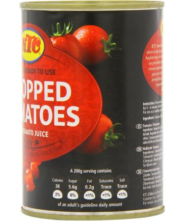 KTC Chopped Tomatoes 400g (Pack of 12) - Buy Online on GoSupps.com