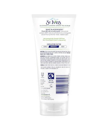 St. Ives Blackhead Clearing Green Tea Scrub 150ml - Deep Clean & Exfoliate International Shipping Available - Buy Online on GoSupps.com