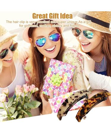 Vintage Leopard Barrette Hair Clips for Women - 2 Pieces Hair Clamp Set | International Shipping Available - Buy Online on GoSupps.com