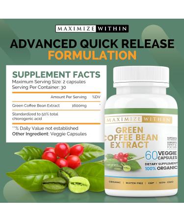 Maximize Within Green Coffee Bean Extract 60 ct - Buy Online on GoSupps.com