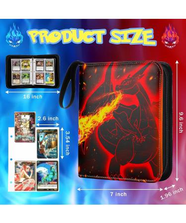 Card Binder Trading Cards Case with 55 Sleeves - 4-Pocket Holder for 440 TCG & Sports Cards Collection - Buy Online on GoSupps.com