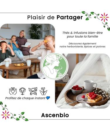 Ascenbio - Organic Infusion 180 g Loose Prepared and packaged in France Biodegradable Packaging - Buy Online on GoSupps.com