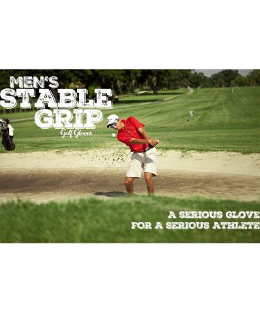 Men's BIONIC StableGrip Golf Glove - Natural Fit Technology - Genuine Cabretta Leather - White (Large) - Buy Online on GoSupps.com