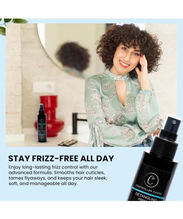 Controlled Chaos Hair Detangler Spray - Heat Protectant Spray for hair with Rosemary Leaf Extracts Jojoba Oil & Olive Oil-Adds Moisture Shine & Control (5oz) - Buy Online on GoSupps.com