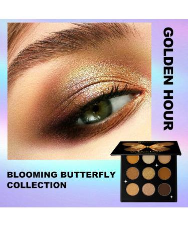 Arousar Eyeshadow Palette Matte Shimmer Glitter Nature Nude Eye Makeup Palette Highly Bold Pigmented Pressed Powder Palette Natural Velvet texture Golden Hour 01.golden Hour - Buy Online on GoSupps.com