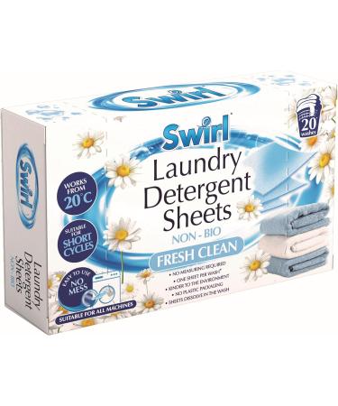 80 Dissolvable Laundry Detergent Sheets Non Bio Washing Sheets Fresh Clean Scent - Buy Online on GoSupps.com