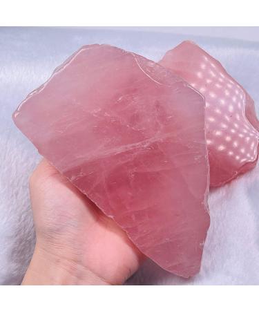 QPYD Natural Healing Rose Quartz Crystal - 650-700g Polished Freedom Mineral for Personalized Living Culture - Buy Online on GoSupps.com