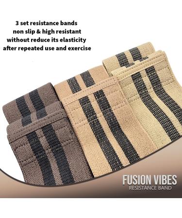 Premium Non-Slip Fabric Resistance Bands for Legs, Butt & Hips - Ideal for Women, Men, Beginners & Yoga Athletes - Strength Training Fitness Equipment - Buy Online on GoSupps.com