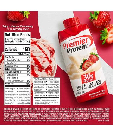 Premier Protein High Protein Shakes Variety Pack - 11 Fl. Oz Each | Award Box Packaging | 2 Chocolate, 2 Vanilla, 2 Strawberry - Buy Online on GoSupps.com