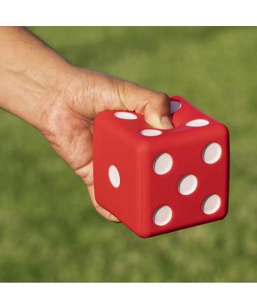 GoSports Giant 3.5 Inch Red Foam Playing Dice Set with Bonus Scoreboard - Includes 6 Dice, Dry-Erase Scoreboard, and Carrying Case - Buy Online on GoSupps.com