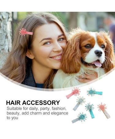 Frcolor 6Pcs Glitter Snowflake Hair Clips - Christmas Hair Accessories for Toddlers & Girls - Perfect Holiday Gift - Buy Online on GoSupps.com
