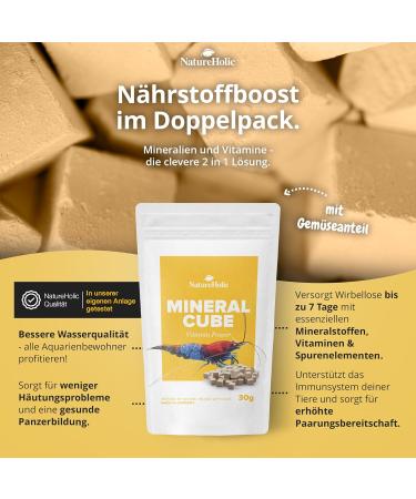 NatureHolic - MineralCube Vitamin Power I for mineral intake I with valuable vegetables I also ideal as holiday food I does not pollute the water I 47ml - Buy Online on GoSupps.com