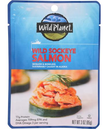 Wild Planet Wild Sockeye Salmon, 3 Ounce