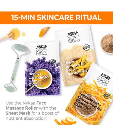 Nykaa Naturals Skin Secrets Bubble Sheet Mask - Hydrating Sandalwood & Orange Facial Mask for Clear Blemish-Free Skin | 0.67 oz - International Shipping Available - Buy Online on GoSupps.com
