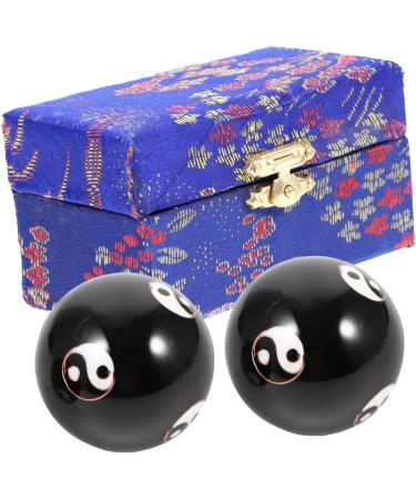 Gatuida 8 STK Metal Massage Globe Stress Balls - Premium Baoding Balls for Stress Relief & Yoga - Hand-Rolling Massage Device - Buy Online on GoSupps.com