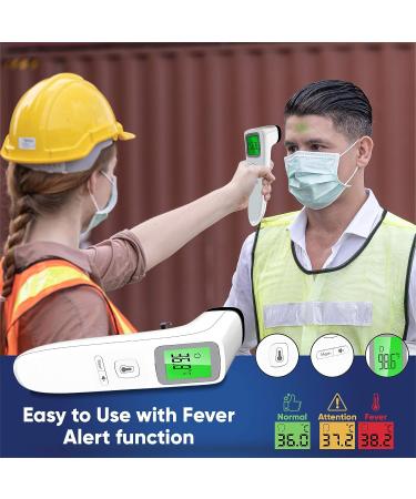 4-in-1 Contactless Infrared Digital Thermometer for Forehead, Room, Liquid & Object Temperature - Suitable for All Ages - Buy Online on GoSupps.com