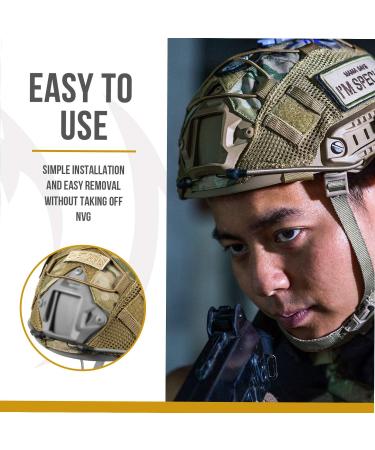 OneTigris Fast Helmet Cover for Ops-Core Fast PJ - Tactical Helmet Cover M/L MC Black | Shop Internationally - Buy Online on GoSupps.com