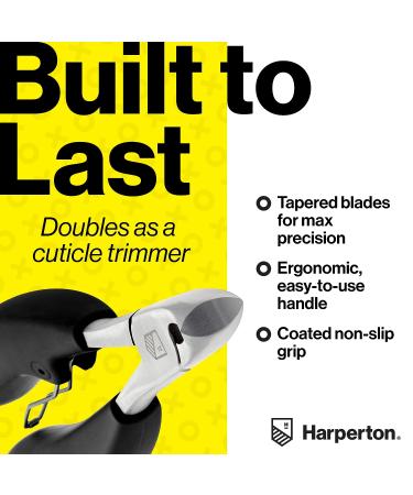 Harperton Podiatrist Toenail Clippers - Precision Nail Clipper for Thick or Ingrown Toenails - Buy Online on GoSupps.com